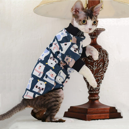 Cotton Hairless Cat Bottoming Air Conditioning Clothing – Comfortable & Stylish Cat Outfit