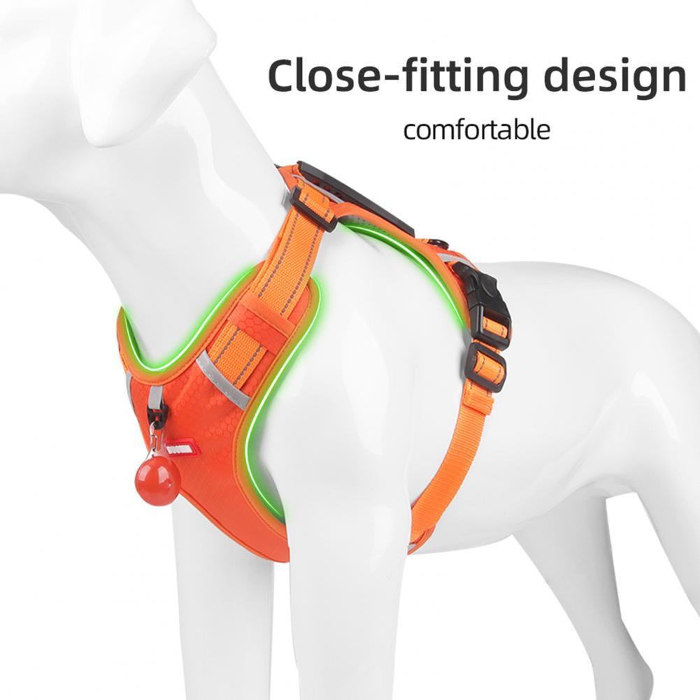 Premium Nylon Dog Harness - No Pull, Breathable, Reflective