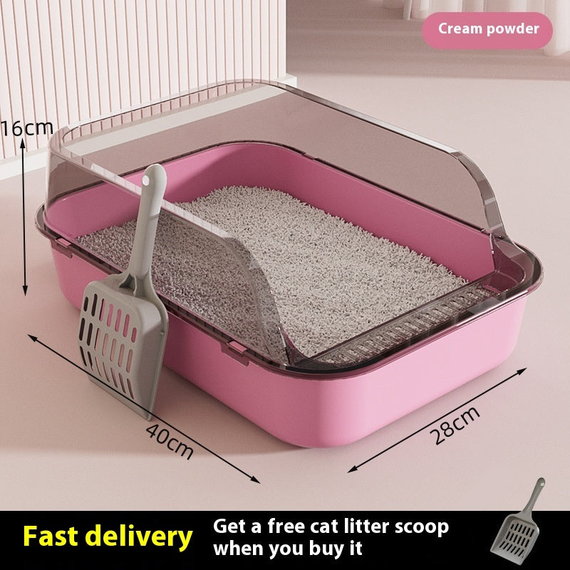 Litter Box Splash-proof Semi-closed