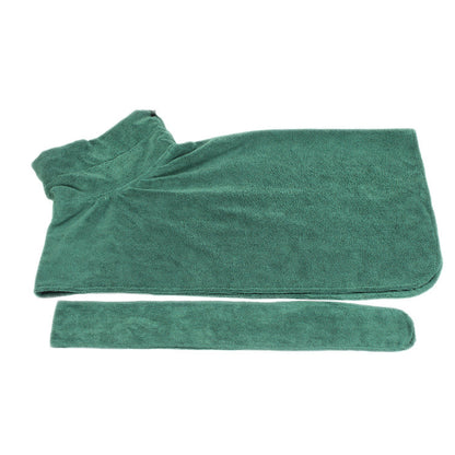 Super Absorbent Microfiber Dog Bath Towel with Adjustable Straps