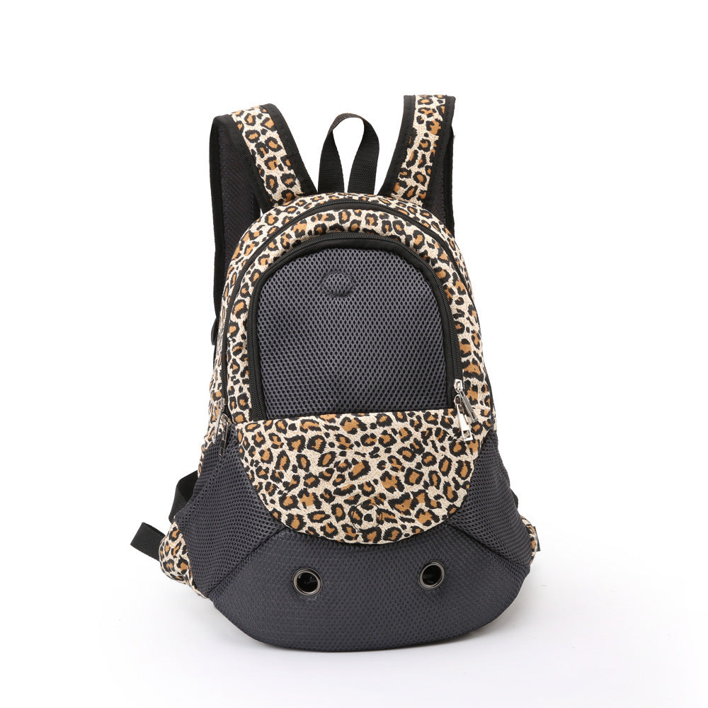 Camouflage canvas pet backpack