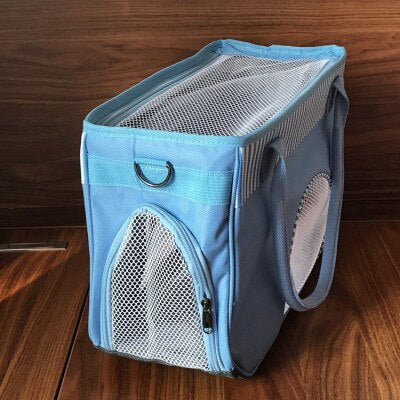 Pet Outing Bag Carrying Case Breathable Mesh Non-deformation Teddy Backpack