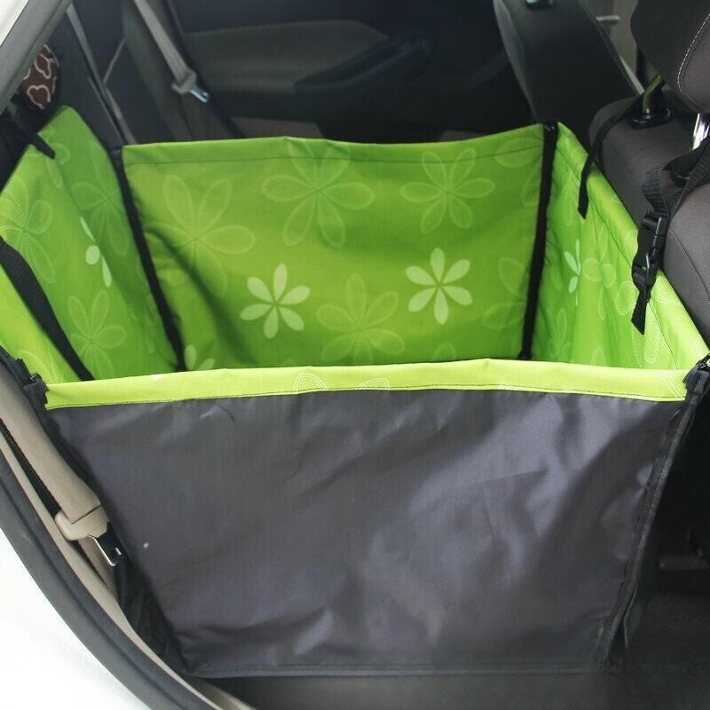 Rear Printed Double Layer Waterproof Pet Car Mat Pet Cat Dog Protection Pet Hanging Basket