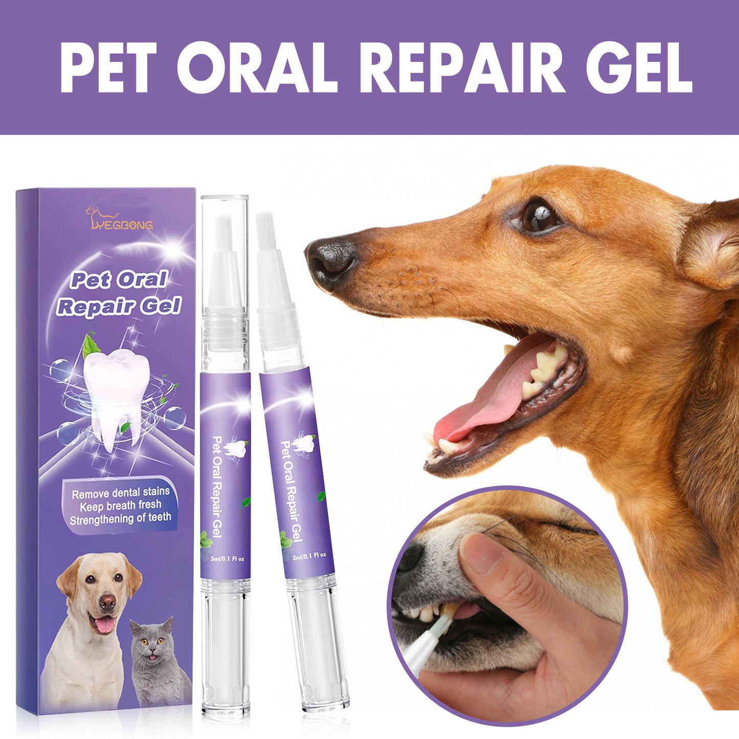 Pet Oral Repair Gel Cleaner