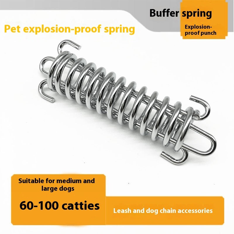 Dog Hand Holding Rope Dog Chain Compression Spring