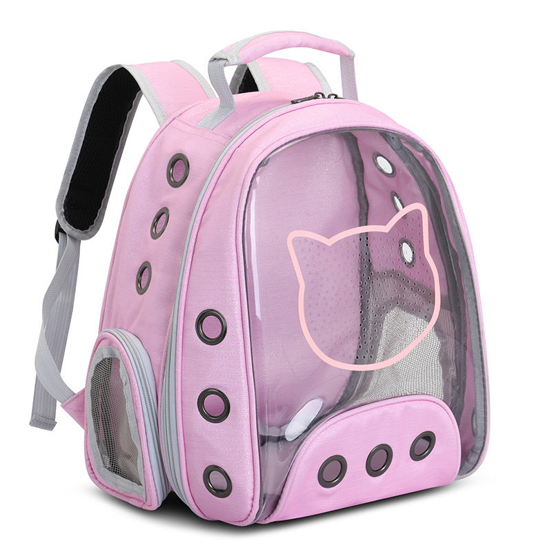 Pure Color Cat Bag Transparent Space Bag Go Out And Carry