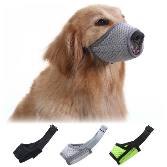 Dog Muzzle Medium Sized Muzzle For Biting And Barking Breathable Mesh Dog Muzzle For Chewing Dog Muzzle With Adjustable Buckle