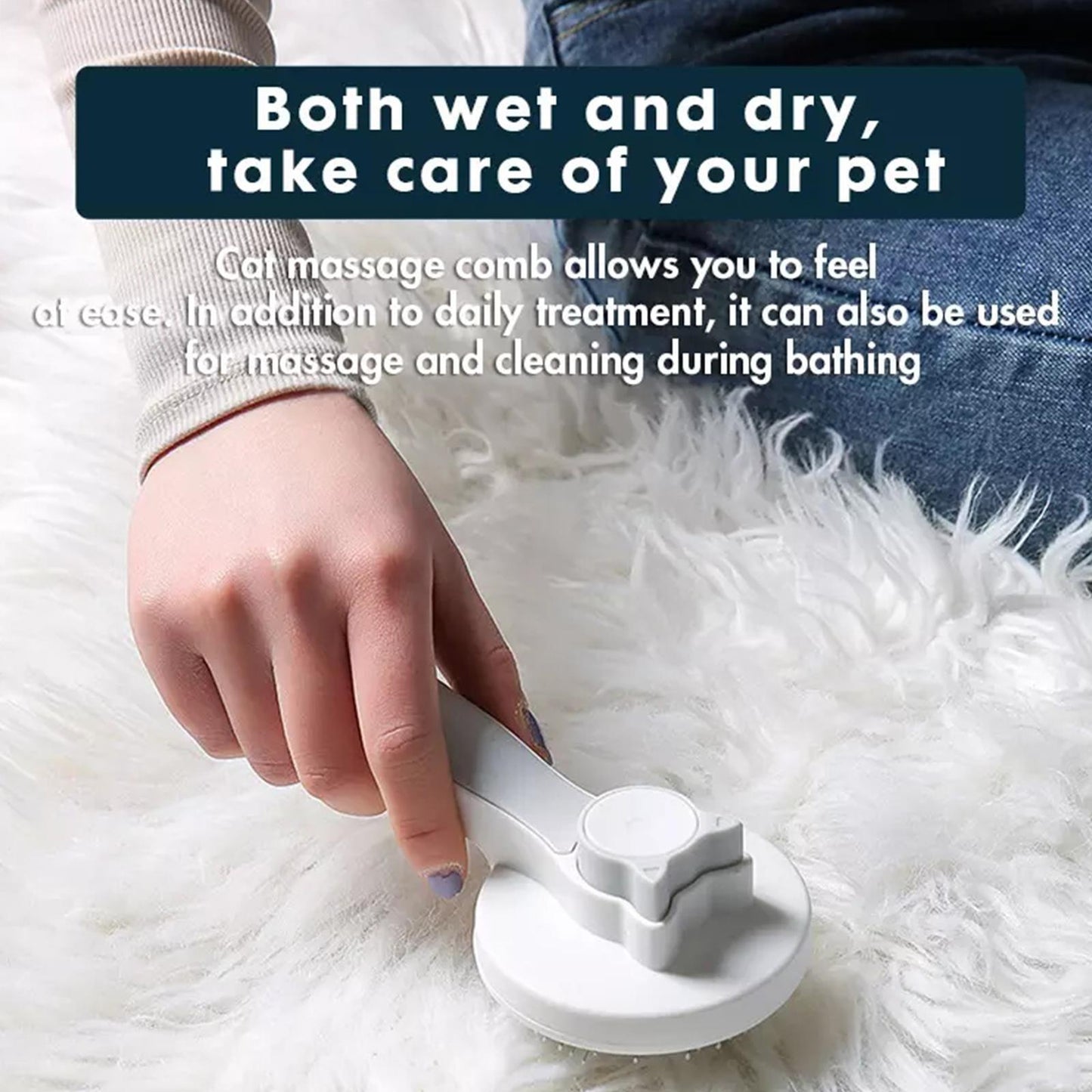 Self-Cleaning Cat & Dog Grooming Brush