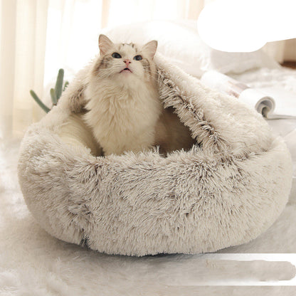 Cozy Cocoon Dog & Cat Pet Bed – Comfortable and Calming