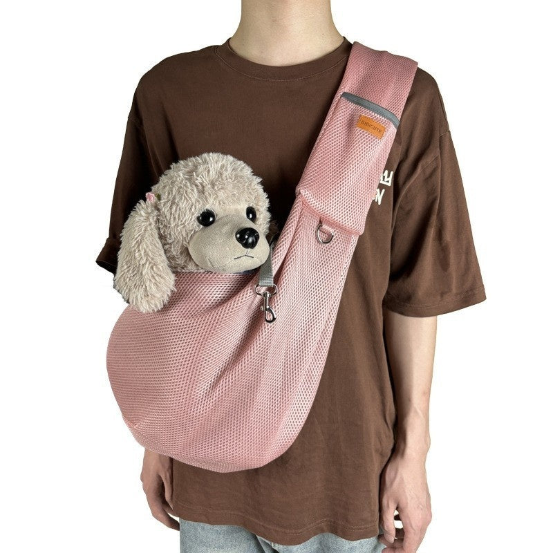 Portable Breathable Pet Outing Cross-body Bag