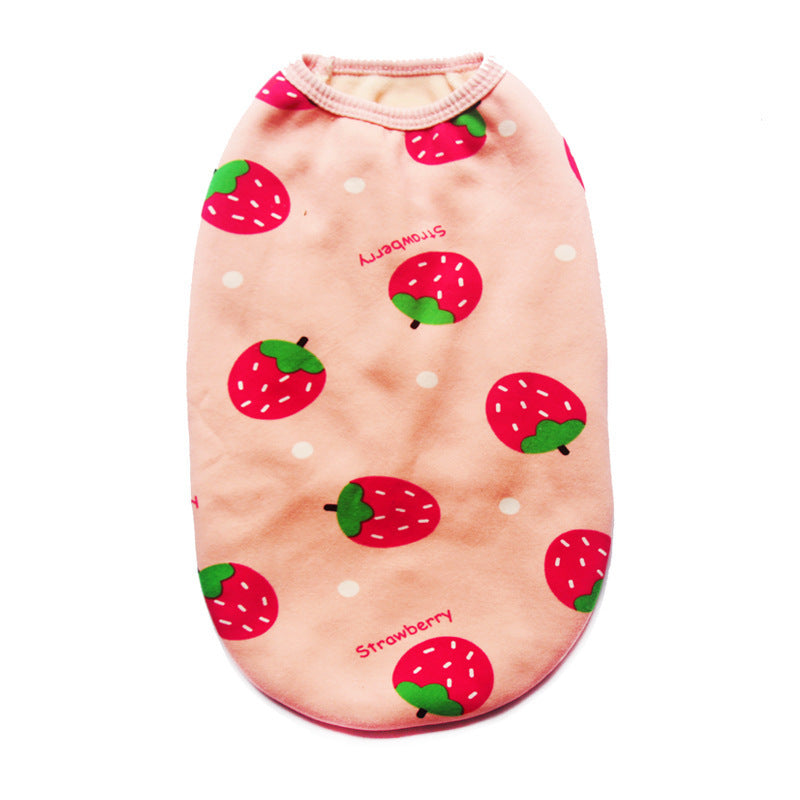 Pet Clothes Autumn And Winter Clothes Plush Vest Small Medium And Large