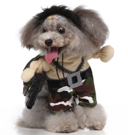 Cosplay Pet Supplies Standing Outfit Funny Dog Clothes for Halloween and Christmas