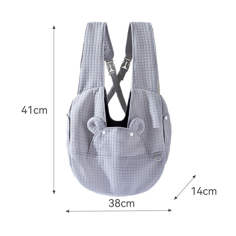 Pet Backpack Comfort Dog Bag Kitten Carrier Outdoor Travel Breathable Cross Design Chest Backpack Bag Supplies Pet Accessories