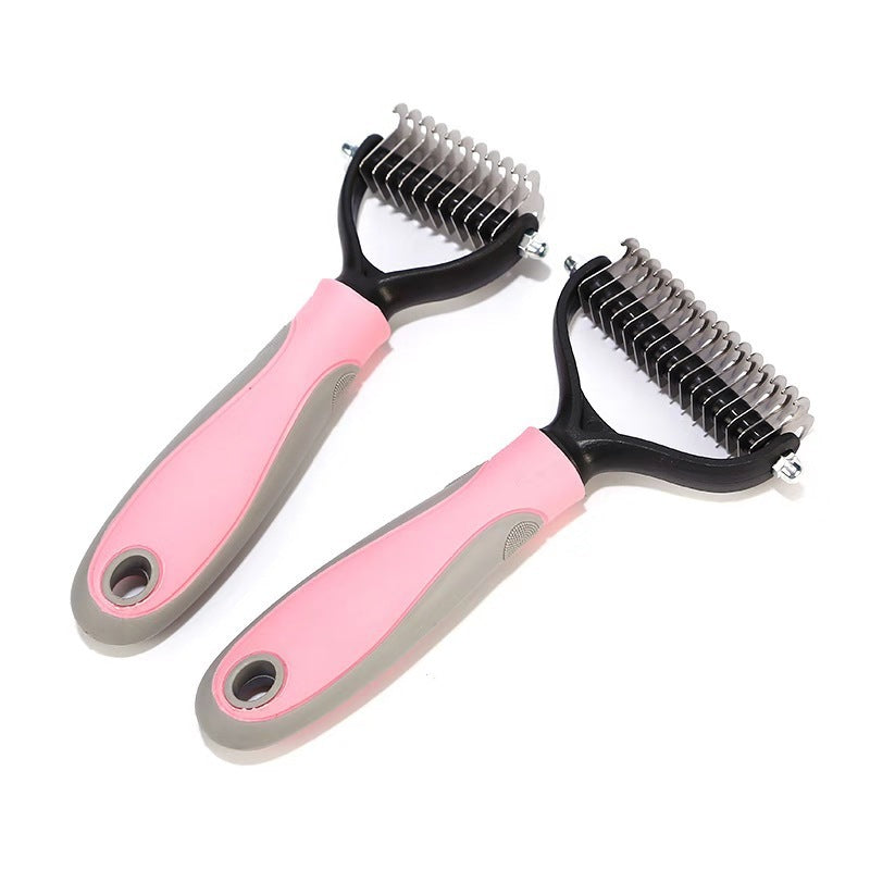 Stainless Steel Pet Grooming Brush for Hair Removal