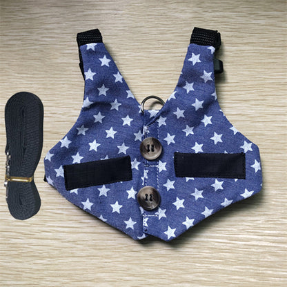 Rabbit Hand Holding Rope Cat Chest Strap