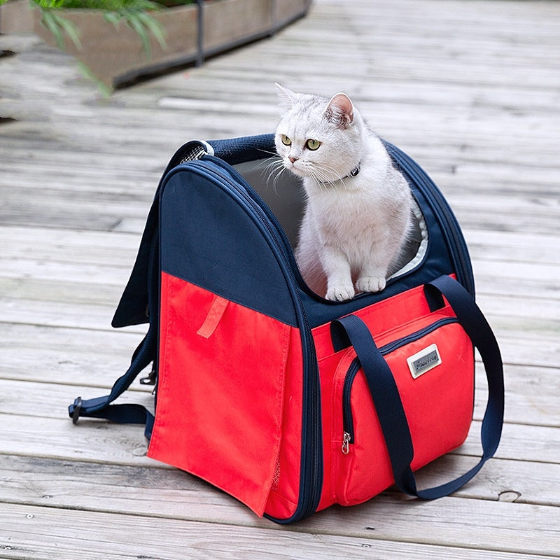 Pet Puppy Cat Breathable Backpack Waterproof Handbag