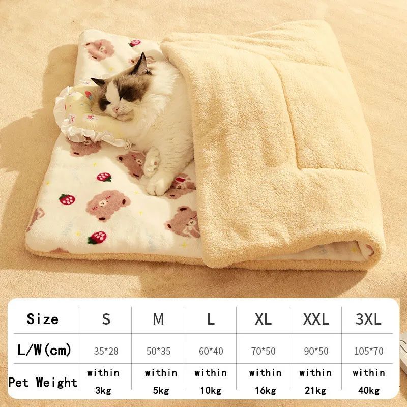 Soft & Warm Flannel Pet Blanket for Cats & Dogs