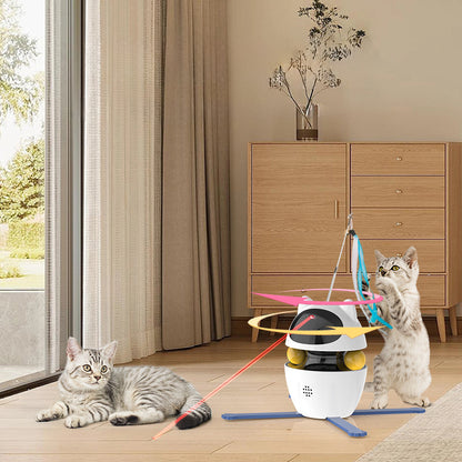Automatic Interactive Cat Toy – Self-Hitting Elastic Rope for Kittens