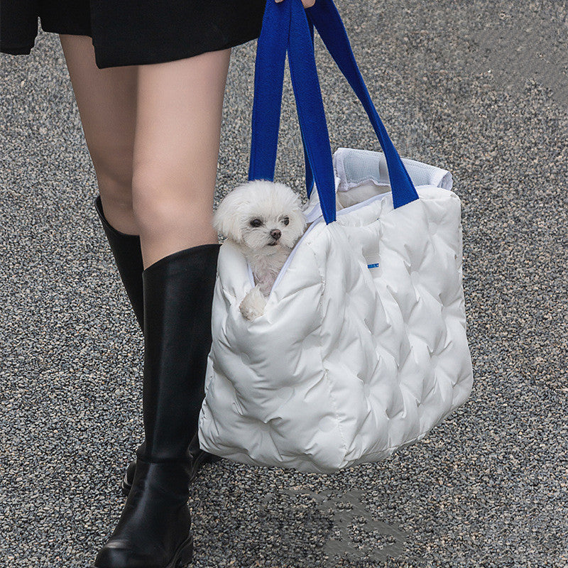 One Shoulder Portable Medium-sized Pet Bag To Keep Warm In Winter