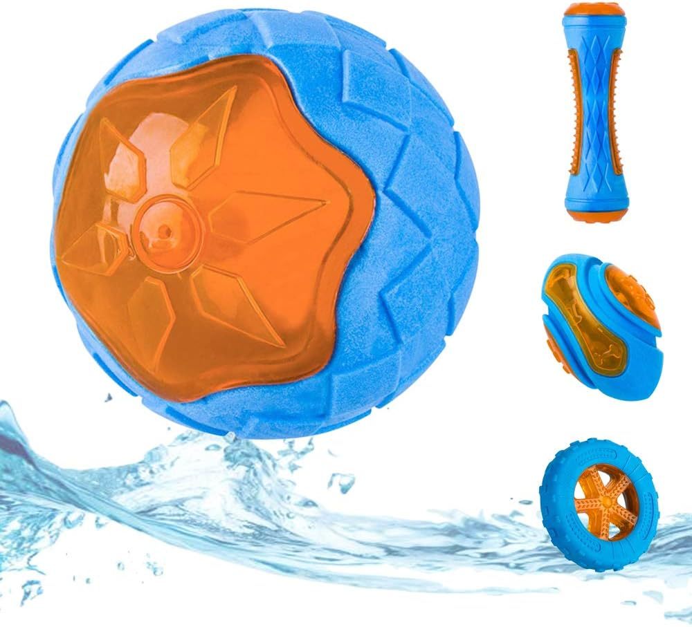 Dog Squeaky Toys Pool Toys Floating Toys For Interactive Fetch Play Dog Beach Toy