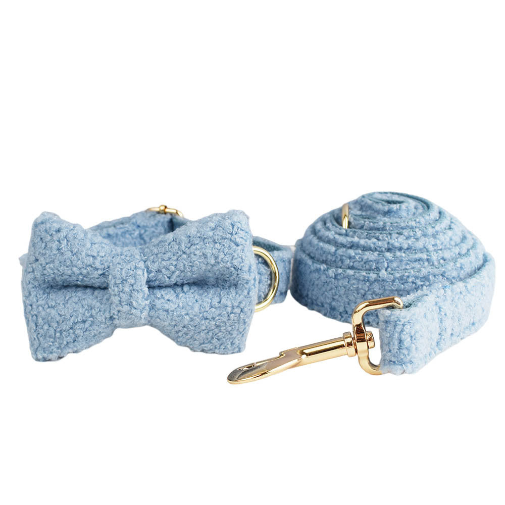 Blue Teddy Bear Dog Breast Collar Pet Collar