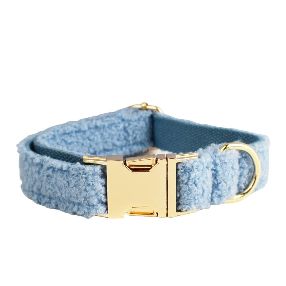 Blue Teddy Bear Dog Breast Collar Pet Collar