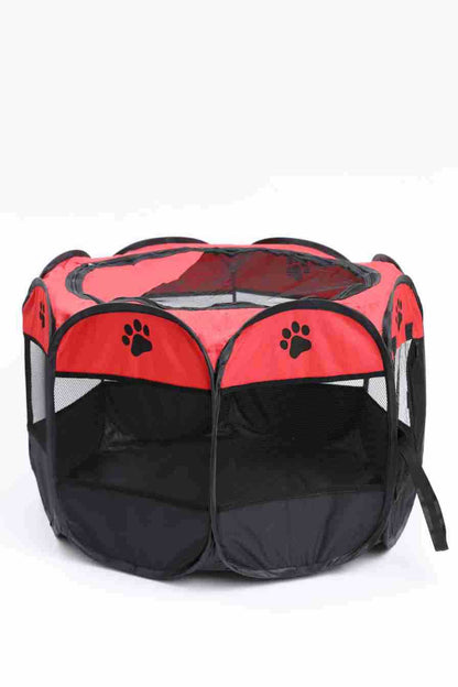 Octagonal Cage Fence Pet Cloth Tent Easy Storage Cat Nest