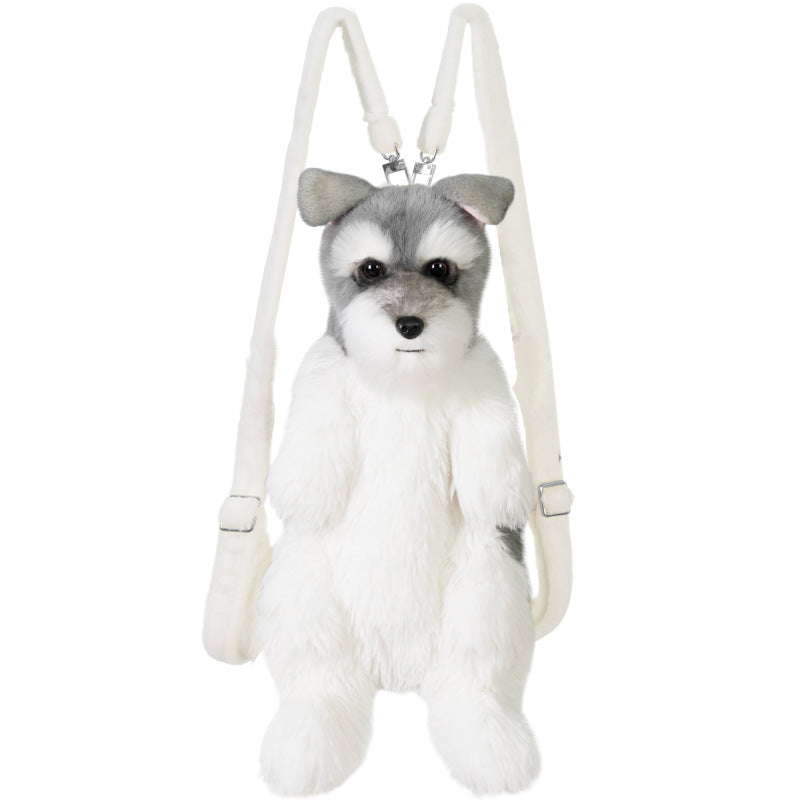 Schnauzer Artificial Dog Backpack Cartoon Puppy Doll