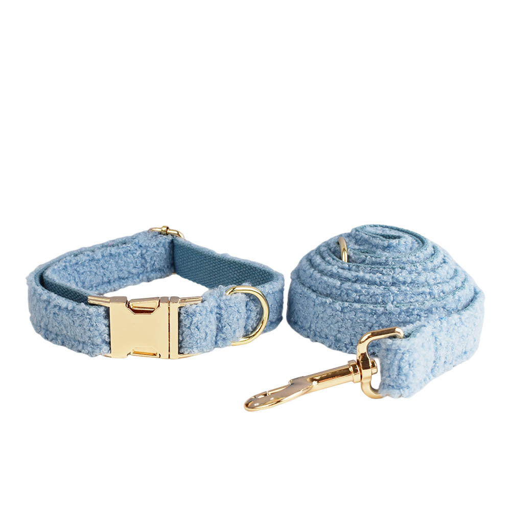 Blue Teddy Bear Dog Breast Collar Pet Collar