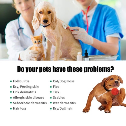 Pet Hair Care Relieve Skin Itching Hair Fluffy Soft Care Solution
