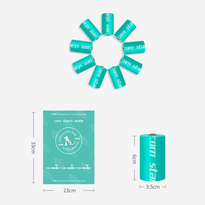 Corn Starch PLA Fully Degradable Litter Bag