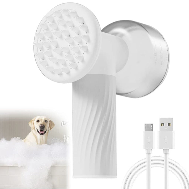 Automatic Foaming Pet Bath Brush