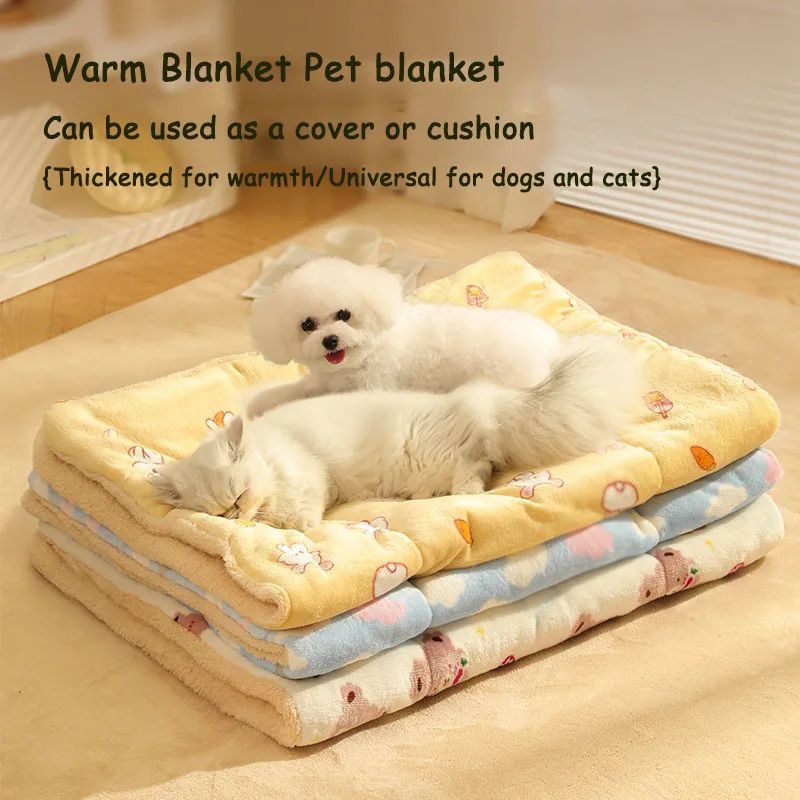 Soft & Warm Flannel Pet Blanket for Cats & Dogs