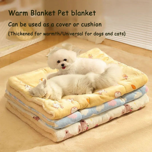 Soft & Warm Flannel Pet Blanket for Cats & Dogs