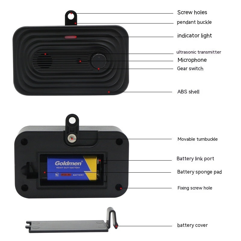 New Outdoor Waterproof Automatic Ultrasonic Drive Dog Bark Stopper