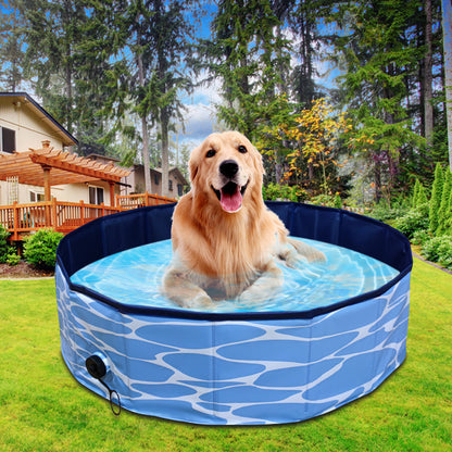 Foldable Dog Pool Portable Bath And Play Tub