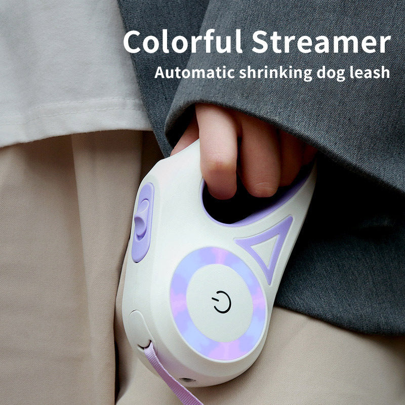 Retractable Dog Leash with Collar – Automatic Traction Rope