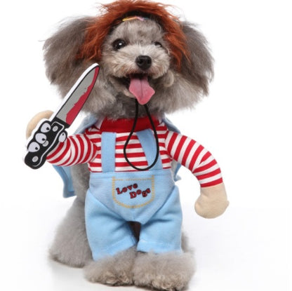 Cosplay Pet Supplies Standing Outfit Funny Dog Clothes for Halloween and Christmas