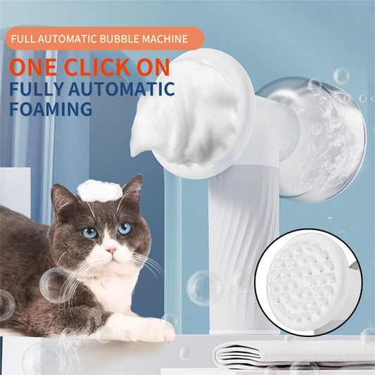 Automatic Foaming Pet Bath Brush