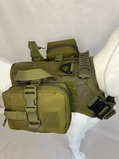 Outdoor Multifunctional Water Bottle Pouch Vest Dog Clothes Suit