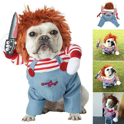 Adjustable Halloween Pet Costume - Funny & Scary