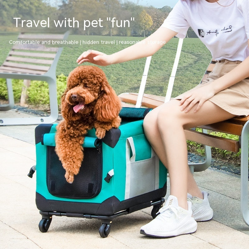 Pet Trolley Bag Carry Case For Out Vehicle-mounted Box