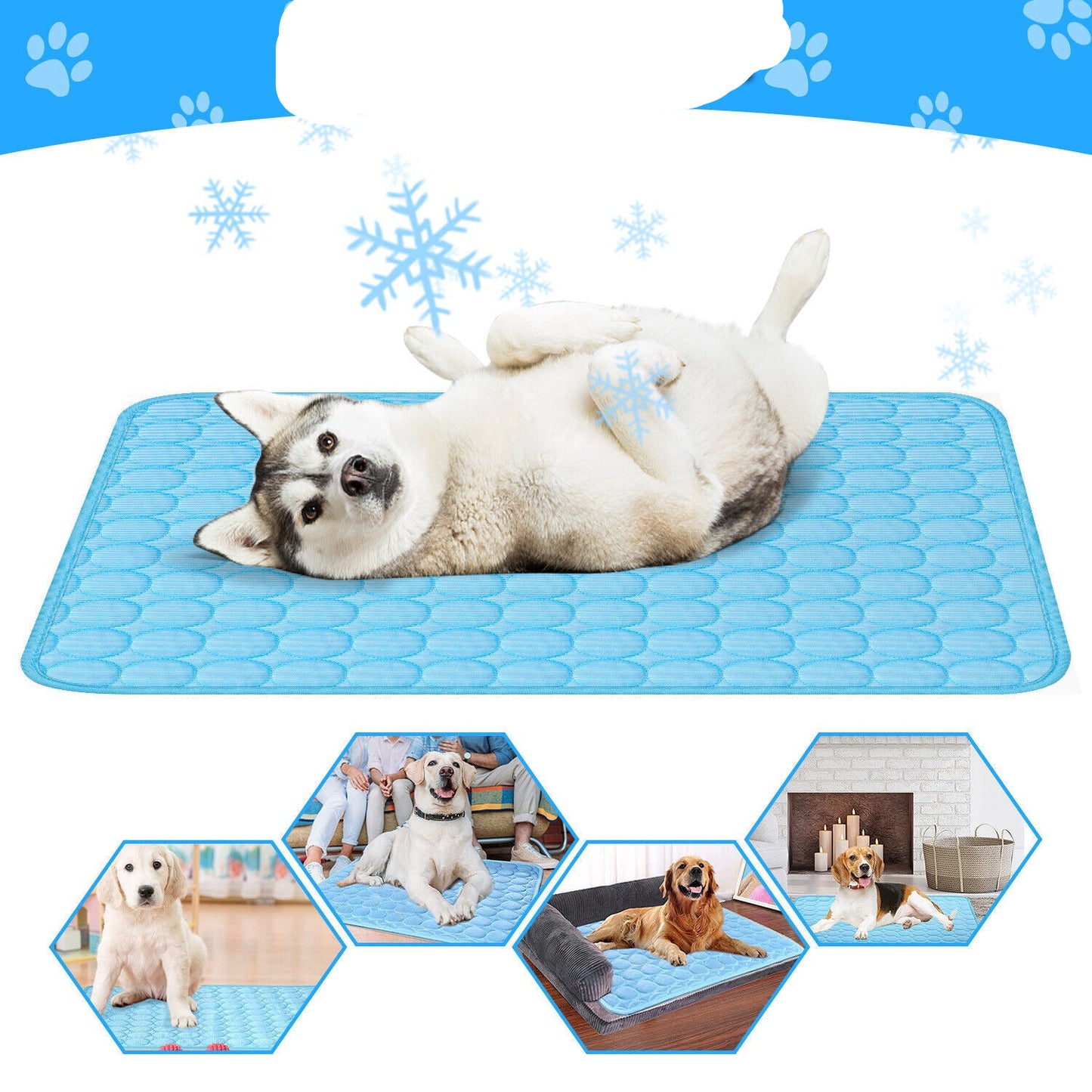 Pet Cooling Mat – Cool Pad Cushion for Dogs, Cats, and Puppies