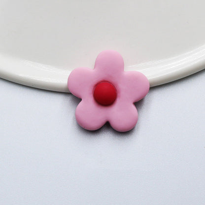 Fashion Personality Frosted Resin Five-petal Flower
