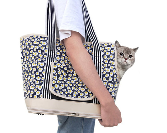 Cat Dog Travel Shoulder Bag Breathable Mesh