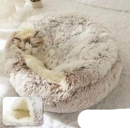 Cozy Cocoon Dog & Cat Pet Bed – Comfortable and Calming