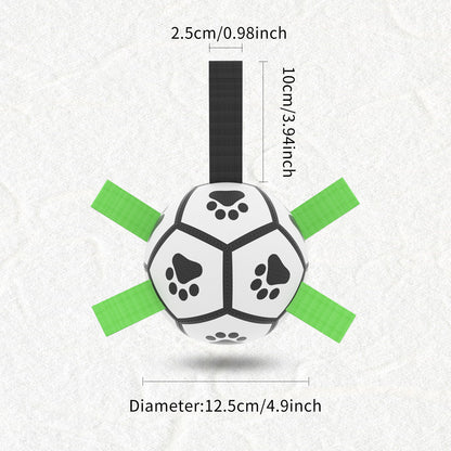 Interactive Dog Football Toy Soccer Ball Inflated Training Toy For Dogs Outdoor Border Collie Balls For Large Dogs Pet Supplies