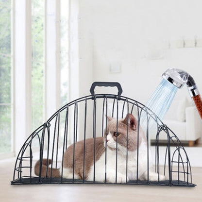 Stainless Steel Cat Bath and Transport Cage