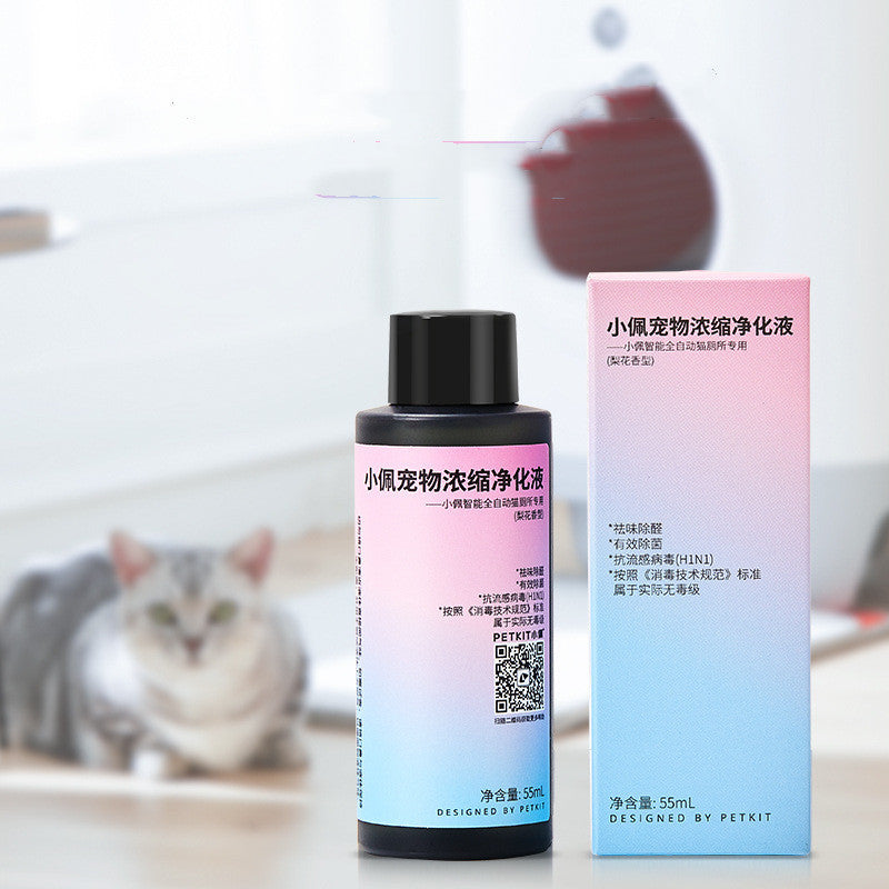 Purifying Liquid Deodorant For Smart Cat Toilet, Pear Blossom Scent 4300ml