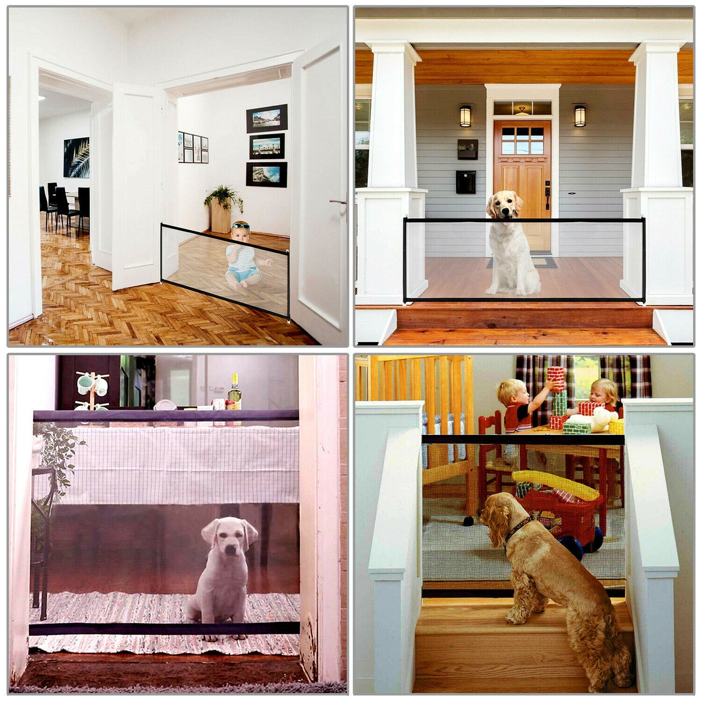 Portable Pet Safety Gate Mesh